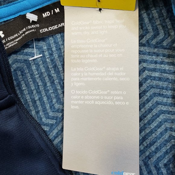 Under Armour Cool Gear Survivor 1/4th Zip Long Sleeve Men's Medium - Picture 7 of 11